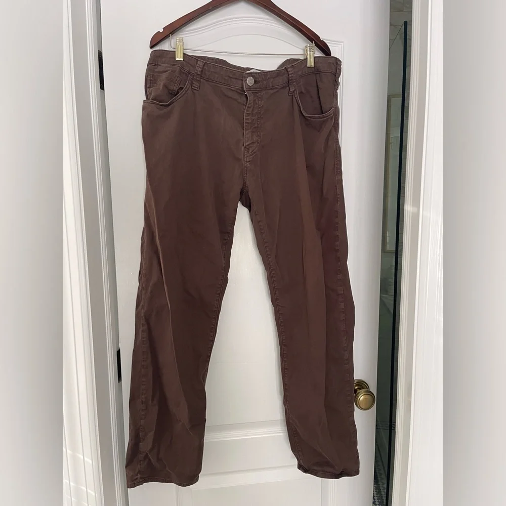 Mavi Men’s Straight Leg Pants Zach Mocho Brown Twill 40x32 5 pocket Stretch